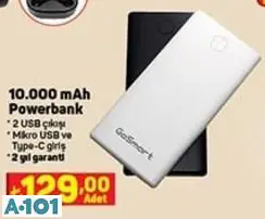 GOSMART 10.000 MAH POWERBANK GOSMART 10.000 MAH POWERBANK
